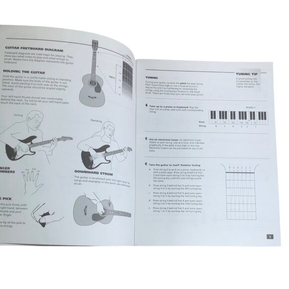 First Act Guitar Learn & Play Acoustic & Electric Instructional Book Sheet Music - Picture 3 of 5